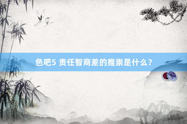 色吧5 责任智商差的推崇是什么？